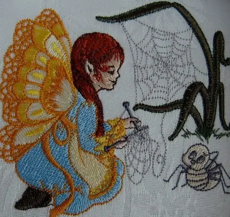 Various embroidery elements